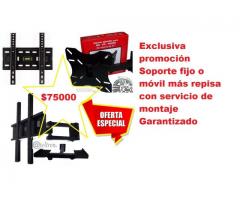 Bases soportes montajes instalaciones Tv led lcd domicilios