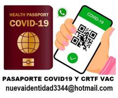 pasaporte sanitario covid 19 certificados