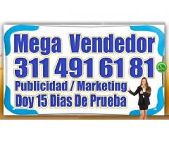 ⭐ Mega Vendedor, Super Vendedora, Ultra Vendedores, Bogota, Cali, Medellin, Barranquilla, Publicista