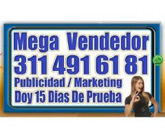 ⭐ Mega Vendedor, Super Vendedora, Ultra Vendedores, Bogota, Cali, Medellin, Barranquilla, Publicista