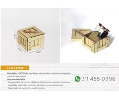Cajas, Bandejas y Canastas en madera estilo Export