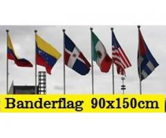 Banderas de Todos los Paises Tamaño 90x150cm Doble Faz 100% Polyester