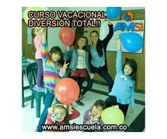 CURSO DE VACACIONES EN BOGOTÁ, niños de 4 a 12 años