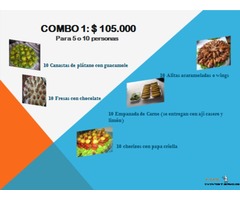 Combos de pasabocas para eventos ¡¡¡A DOMICILIO EN BOGOTA!!!