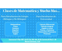 Clases Matemáticas, Ciencias y Otros