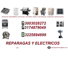 reparacion de ESTUFAS - HORNOS - CALENTADORES EN JAMUNDI, CEL.3003028272