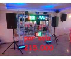 alquiler de luces y sonido para todo tipo de evento (15 años, amplificaciones, grados y matrimonios)