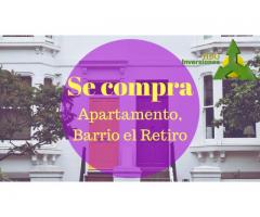 COMPRO APARTAMENTO, BARRIO EL RETIRO