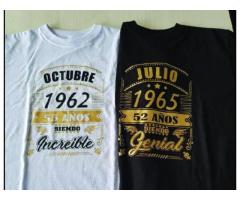 Camisetas Con Tu Fecha Preferida En Bogotá