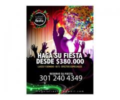 Haga su fiesta desde $380.000