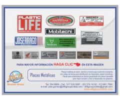 PLACAS METÁLICAS PARA INVENTARIO ACTIVO