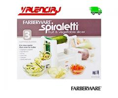 CORTADOR DE VEGETALES EN ESPIRAL FARBERWARE SPIRALETTI CON 3 CUCHILLAS