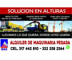 alquiler de gruas y maquinaria pesada