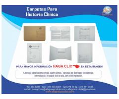 CARPETAS PARA HISTORIA CLINICA