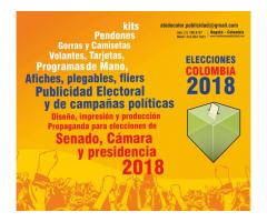 Diseño, impresión y producción propaganda política para campañas y eventos públicos